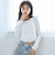 サイドドロスト長袖Tシャツ