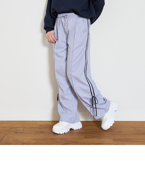 リボンっち Darich パンツ タックリボンデザインロングパンツ レディース
