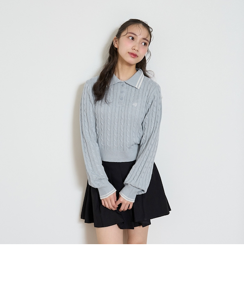 クロップドポロニット｜ラブトキシックの通販｜&mall（アンド