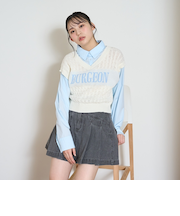 レイヤードニット