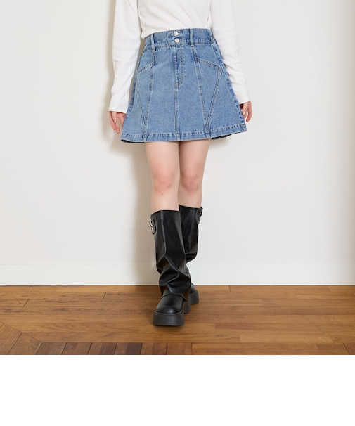 【GOODPRICE】オシャ見え切替えスカート