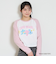 【ケアベア】【綿100％】ラグランクロップド長袖Tシャツ