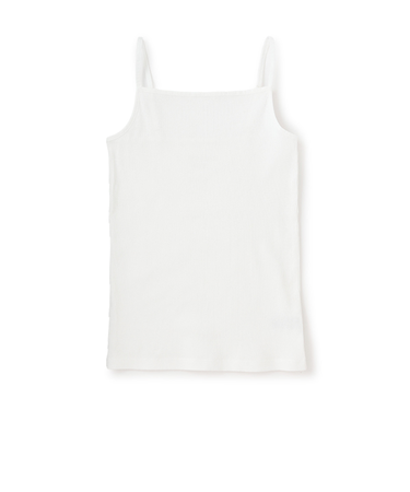 【ベーシック】【綿100%】テレコキャミソール