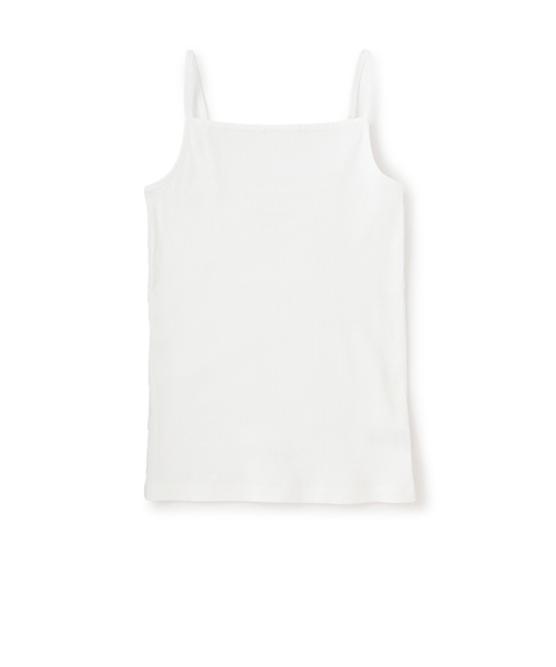 【ベーシック】【綿100%】テレコキャミソール