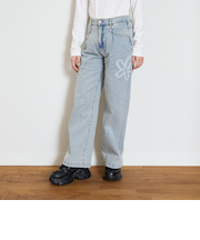 スプレーアソートデニムパンツ