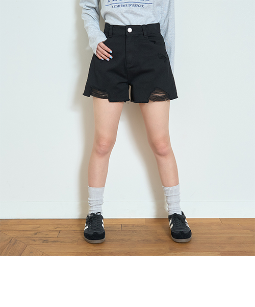 LTXC】ダメージデニムショートパンツ｜ラブトキシックの通販｜&mall