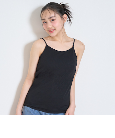 【ベーシック】【接触冷感/ひんやり】カップつきキャミソール