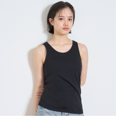 【ベーシック】【接触冷感/ひんやり】カップつきタンクトップ