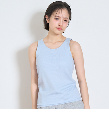 【ベーシック】【接触冷感/ひんやり】カップつきタンクトップ