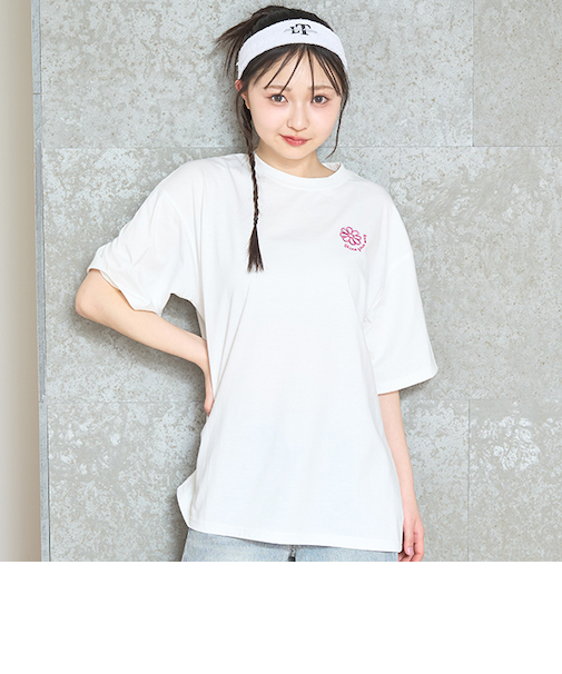 【LTXC】【akane】【吸水速乾/さらさら】ルーズTシャツ