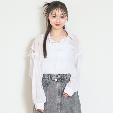 チェックシアーシャツ
