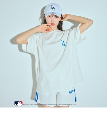 【LTXC】【MLB】【吸水速乾/さらさら】【綿100％】ルーズTシャツ