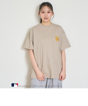 【LTXC】【MLB】【吸水速乾/さらさら】【綿100％】ルーズTシャツ