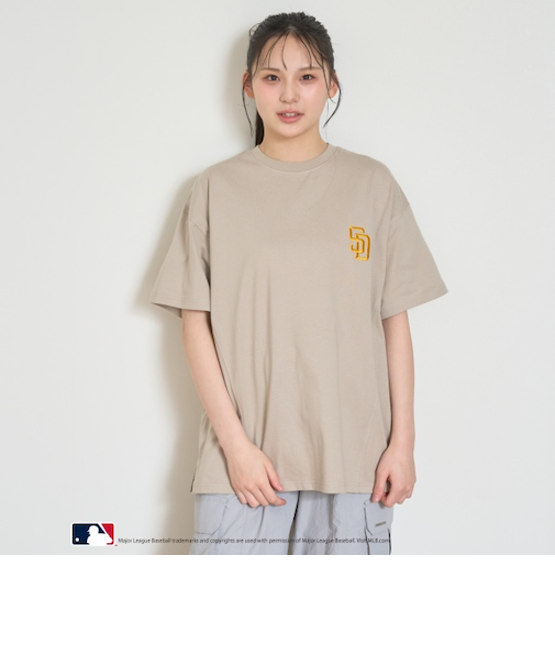 【LTXC】【MLB】【吸水速乾/さらさら】【綿100％】ルーズTシャツ