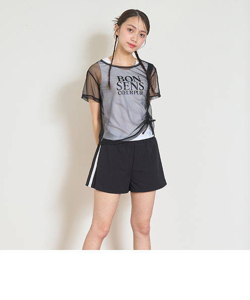 【SWIM】【水着】チュールTシャツ3点セット