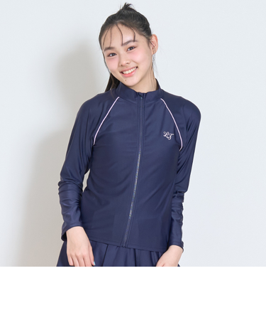 【SWIM】【水着】長袖フルジップラッシュ