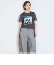 チュールレイヤードTシャツ