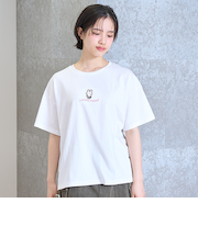【GOODPRICE】【綿100％】フロントキャラ刺しゅうTシャツ