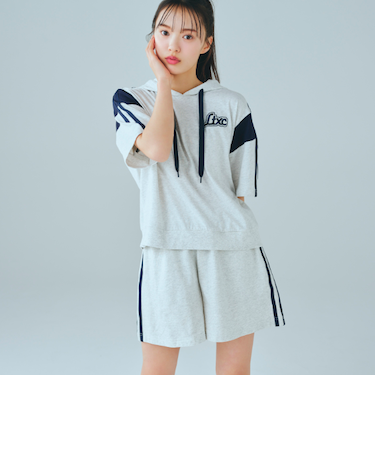 【LTXC】【GOODPRICE】【綿100％】ラインパーカセットアップ