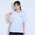 【7days】【綿100％】ワンポイントボーダーTシャツ