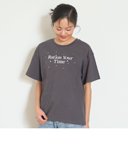 【7days】【GOODPRICE】【綿100％】ロゴラインストーンTシャツ