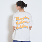 【Champion】【綿100％】バックプリントBIG半袖Tシャツ