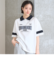 【7days】【接触冷感/ひんやり】ルーズポロシャツ