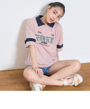 【7days】【接触冷感/ひんやり】ルーズポロシャツ