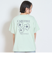 【7days】【綿100％】フラワーポケットBIGTシャツ