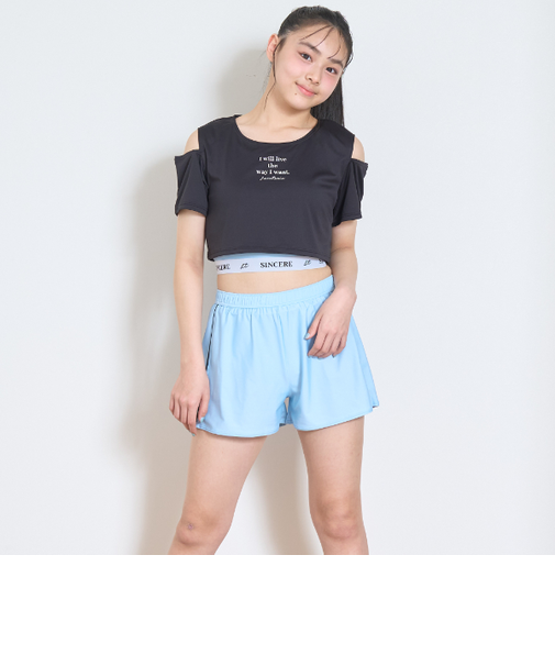 【SWIM】肩開き3点セット水着