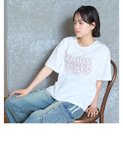 【GOODPRICE】【綿100％】3段ロゴ刺しゅうTシャツ