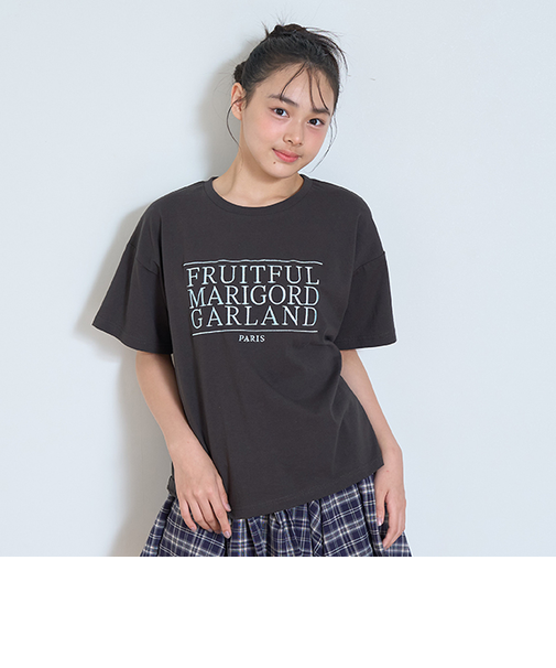 【GOODPRICE】【綿100％】3段ロゴ刺しゅうTシャツ