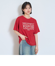 【GOODPRICE】【綿100％】3段ロゴ刺しゅうTシャツ