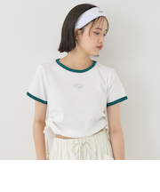 【接触冷感/ひんやり】ドロストテレコTシャツ