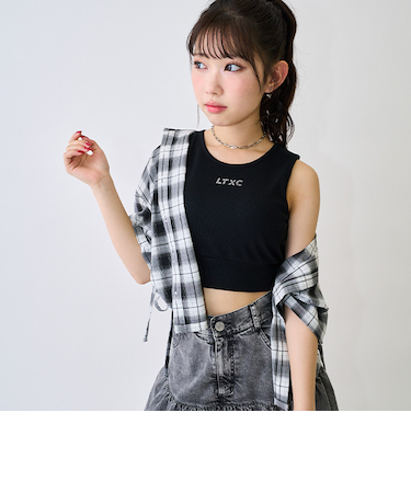 【LTXC】サイドドロスト半袖シャツ