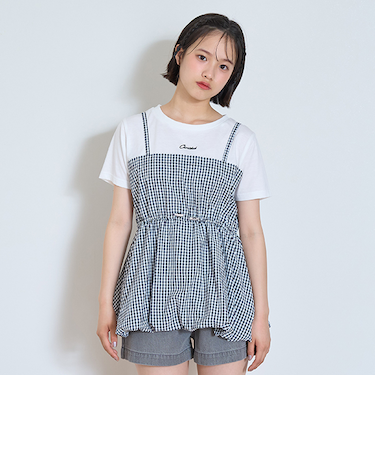 【7days】バルーンキャミドッキングTシャツ