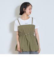 【7days】バルーンキャミドッキングTシャツ