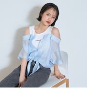 【7days】レイヤードドッキングシャツ