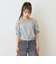 オフショルレイヤードTシャツ