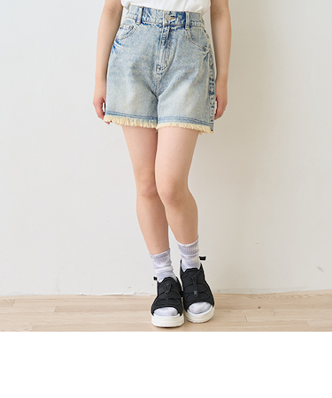 【LTXC】スタッズデニムショートパンツ