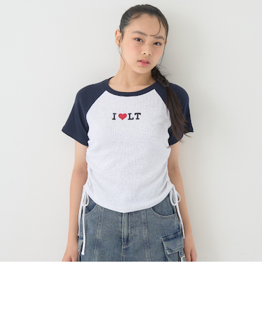 【吸水速乾/さらさら】ILoveドロストT