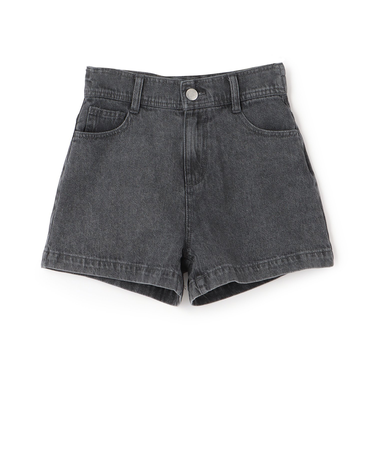 【GOODPRICE】【綿100％】プレートロゴデニムショートパンツ