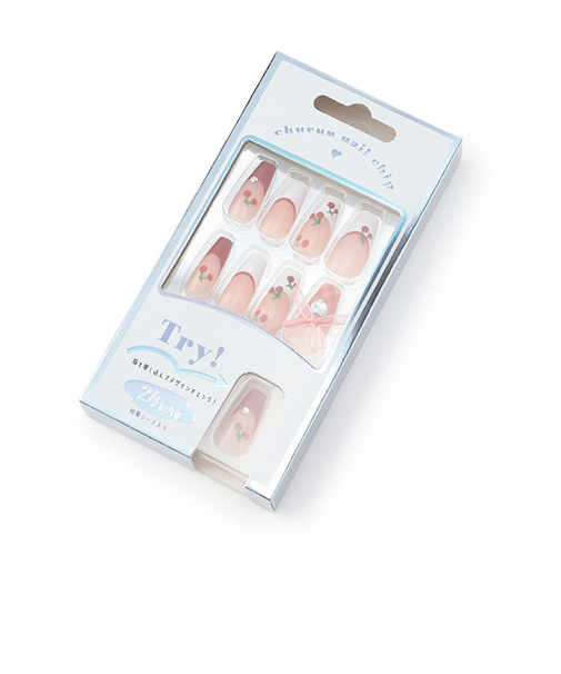 スクエアロングネイルチップ