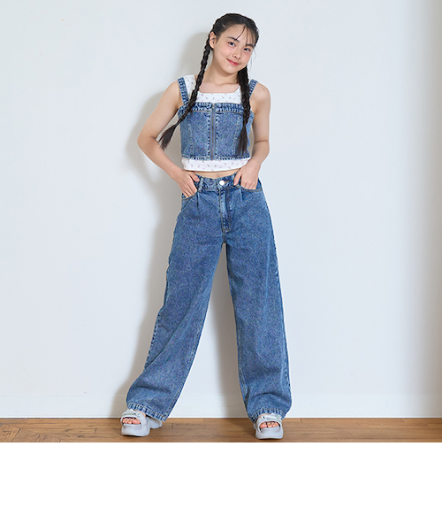 綿100％】デニムパンツセットアップ｜ラブトキシックの通販