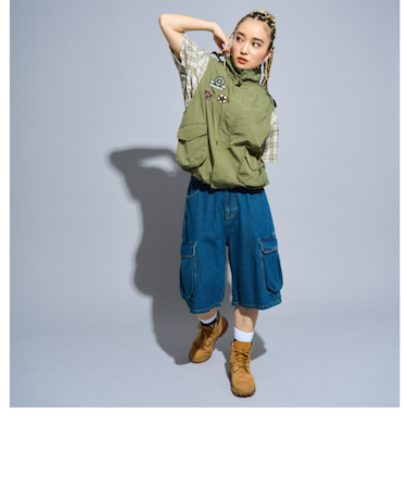 【LTXC】【Dリーグ参戦チーム/CHANGE RAPTURES/AYUMI】ハーフデニムパンツ