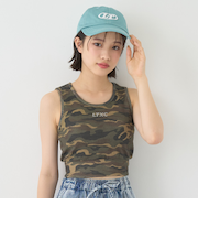 【LTXC】【接触冷感/ひんやり】柄/無地短丈タンクトップ