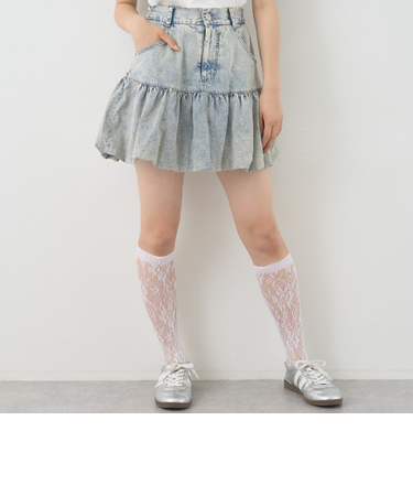 デニムバルーンスカート