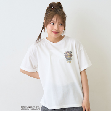 【ハローキティ】日焼け接触冷感Tシャツ