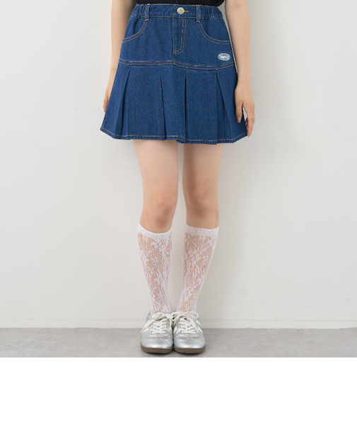 【7days】切替プリーツスカパン