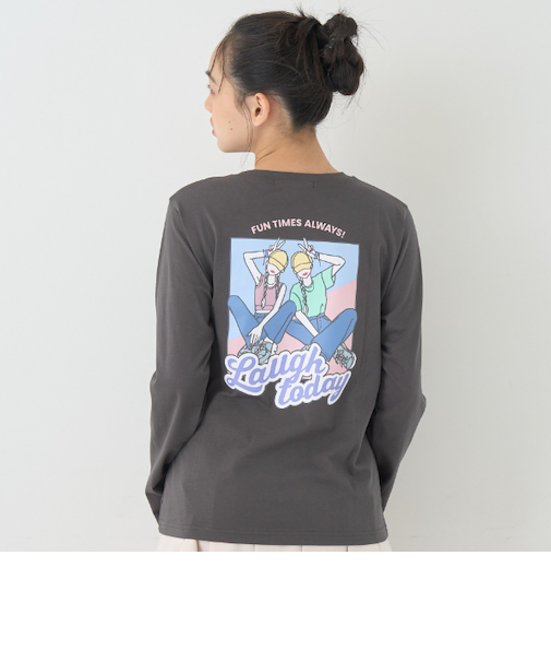 【7days】バックガールロンT